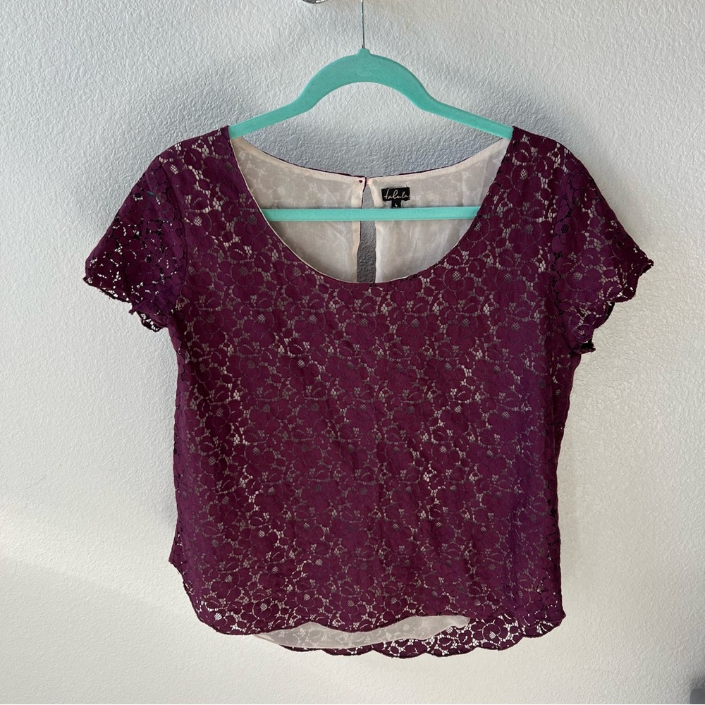 TALULA Short Sleeve Lace Top